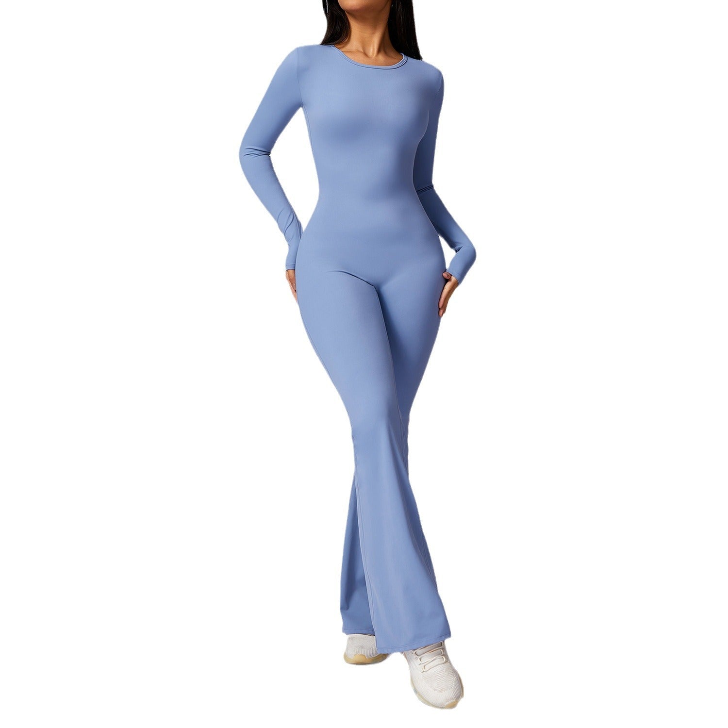SlowLife Flare Sleeve Yoga Jumpsuit